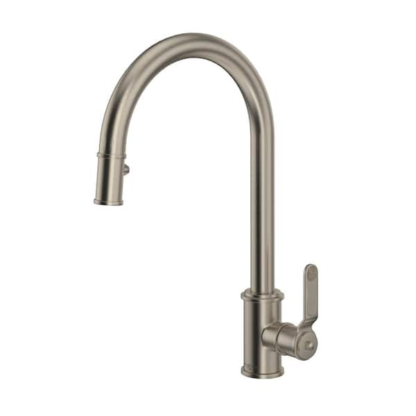 Armstrong Single-Handle Pull-Down Sprayer Kitchen Faucet in Satin Nickel