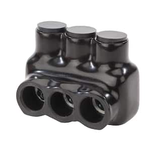 1/0-14 AWG Bagged Insulated Multi-Tap Connector, Black