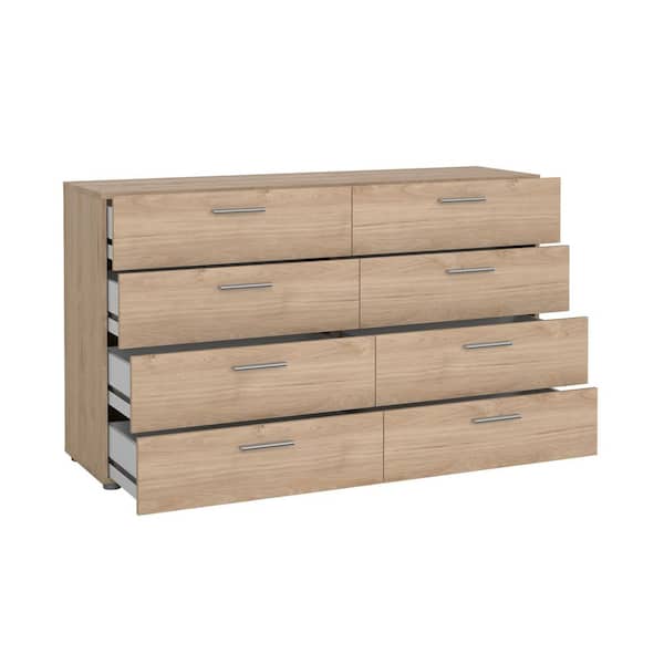Tvilum Pepe Jackson Hickory 8 Drawer 55.12 in W Dresser 70073Uhlhl