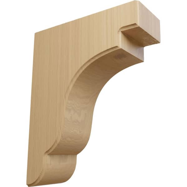 Ekena Millwork 3-1/2 in. x 8-1/2 in. x 11 in. Unfinished Cherry Bedford Corbel