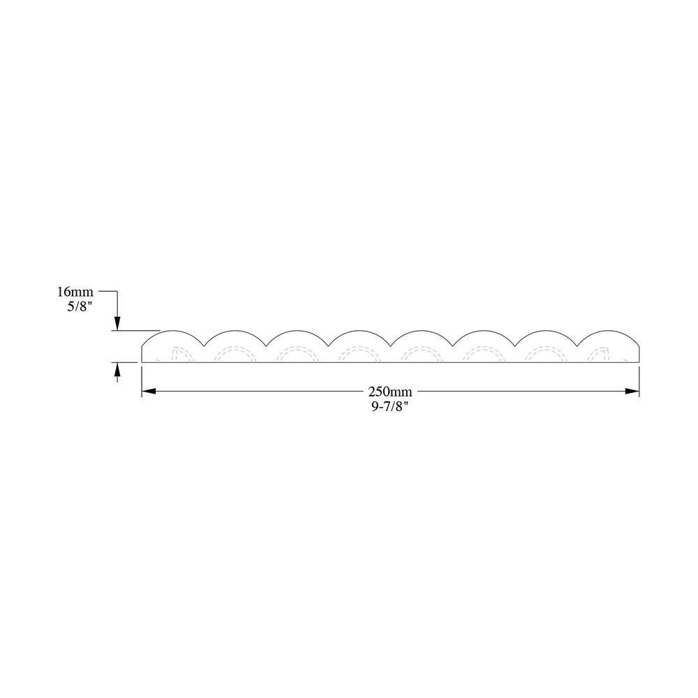 Primed White Textured Polyurethane Panel Moulding Set of 9
