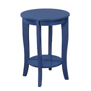 American Heritage Cobalt Blue Round End Table
