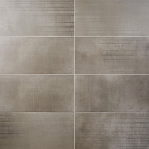 Lungo Teak 12 in. x 24 in. Matte Porcelain Fabric Look Floor and Wall Tile (15.49 sq. ft. / Case)