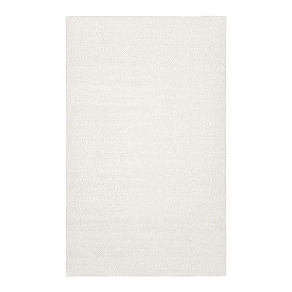 Solo Rugs Chatham Flatweave Ivory 10 ft. x 14 ft. Geometric Hand Woven Area Rug