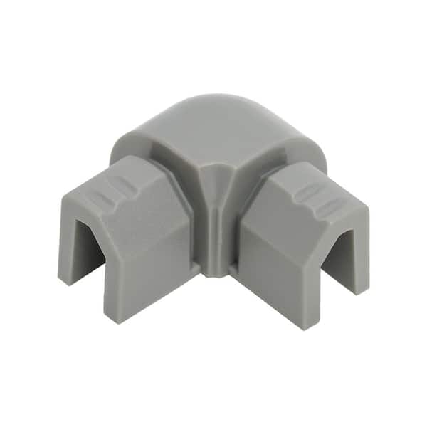 Stone Gray 3/8 in. Bullnose Outside Corner Tile Edging Trim, 2 Pack