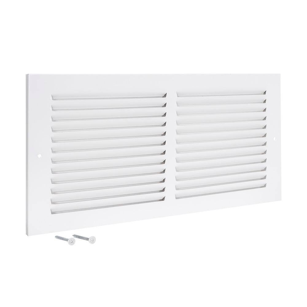 White Powder Coated Steel Wall Mount Air Grille