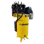 Industrial Series 80 Gal. 7.5 HP 1-Phase Silent Air Electric Air Compressor with Pressure Lubricated Pump