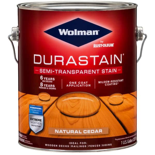 1 Gal. Durastain Cedar Exterior Wood Semi-Transparent Stain and Sealer