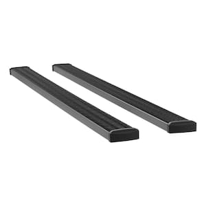 Grip Step Black Aluminum 125-In Wheel to Wheel Running Boards, Select Ford F-250, F-350, F-450 Super Duty