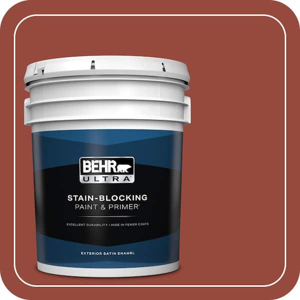 BEHR ULTRA 5 gal. #MQ1-24 Smokin Hot Satin Enamel Exterior Paint & Primer