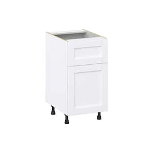 Mancos Bright White Shaker Assembled Base Kitchen Cabinet with 10 in. Drawer (18 in. W x 34.5 in. H x 24 in. D)