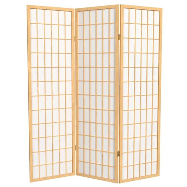 5 ft. Natural 3-Panel Room Divider