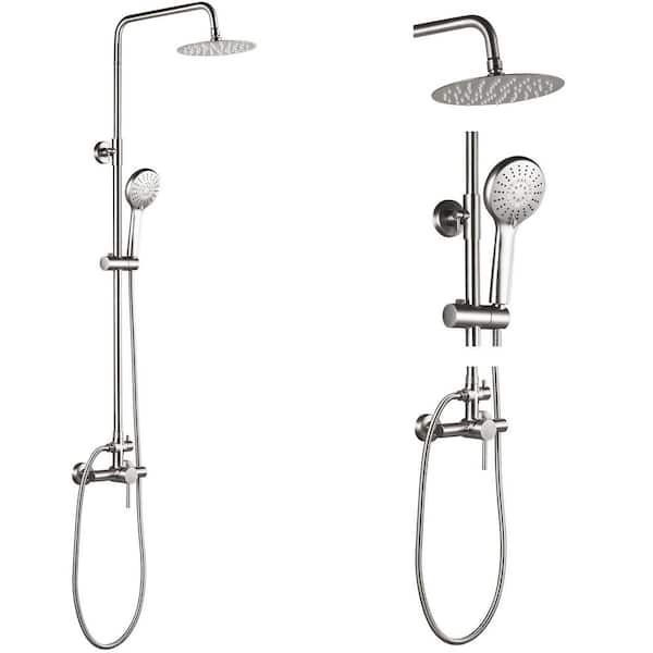 Water Harmony 3-Handle 2-Spray Tub and Shower Faucet in Brushed Nickel Water Harmony 3-Handle 2-Spray Tub and Shower Faucet in Brushed Nickel