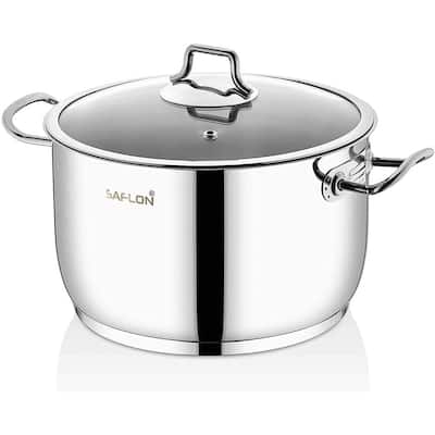 6 qt. Stainless Steel Stock Pot with Glass Lid