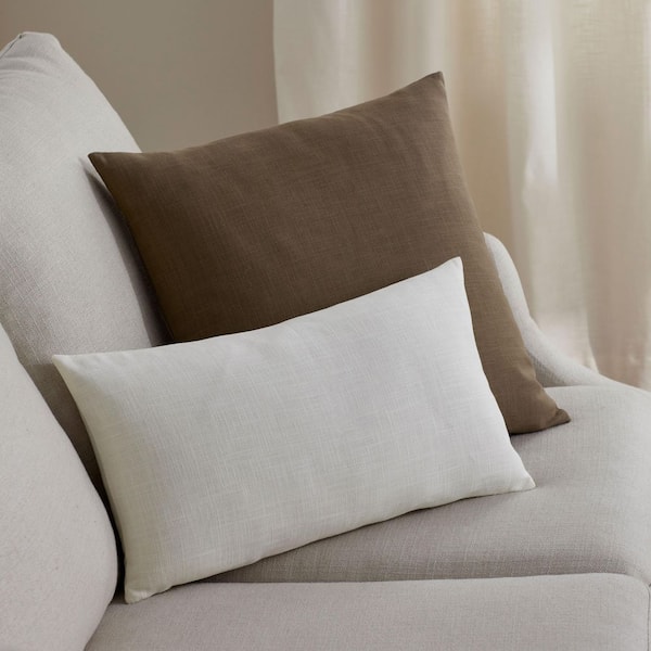 Company Cotton Sable Texture 20 in. X 20 in. Throw Pillow Cover