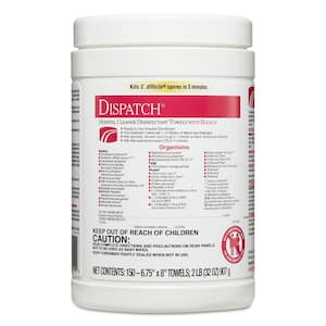 6.75 in. x 8 in. 150-Count Dispatch Cleaner Disinfecting Wipes, Can