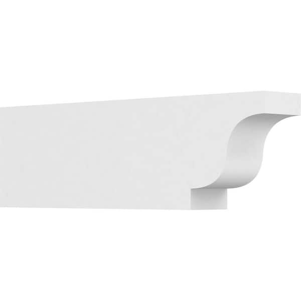 Ekena Millwork 3 in. x 6 in. x 20 in. Standard Newport Architectural Grade PVC Rafter Tail Brace