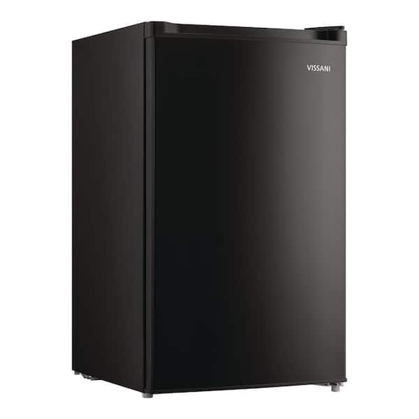4.4 cu. ft. Mini Refrigerator with 7-Door Racks, Glass Shelves, and Energy Efficiency in Black