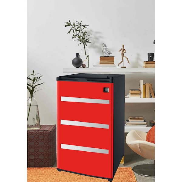 RCA Cu Ft Two Door Mini Fridge RFR469, Black Stainless, 55 OFF