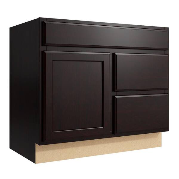Cardell Stig 36 in. W x 31 in. H Vanity Cabinet Only in Coffee
