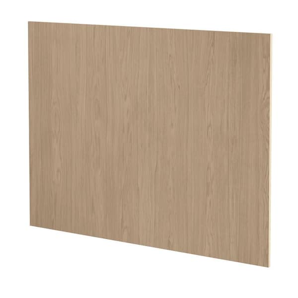 Hampton Bay Sinclair 48 in. W x 0.18 in. D x 34.5 in. H Island Flush-Fit End Panel in Shaker Light Oak