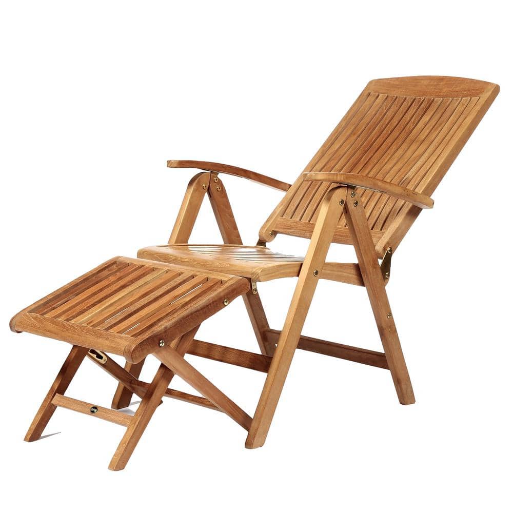 Colorado Teak Wood Recliner Chair with Armrests