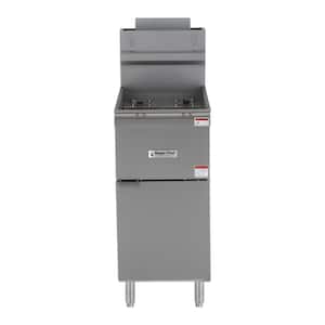 20.80 Qt. 40 lbs. Stainless Steel Natural Gas Commercial Fryer