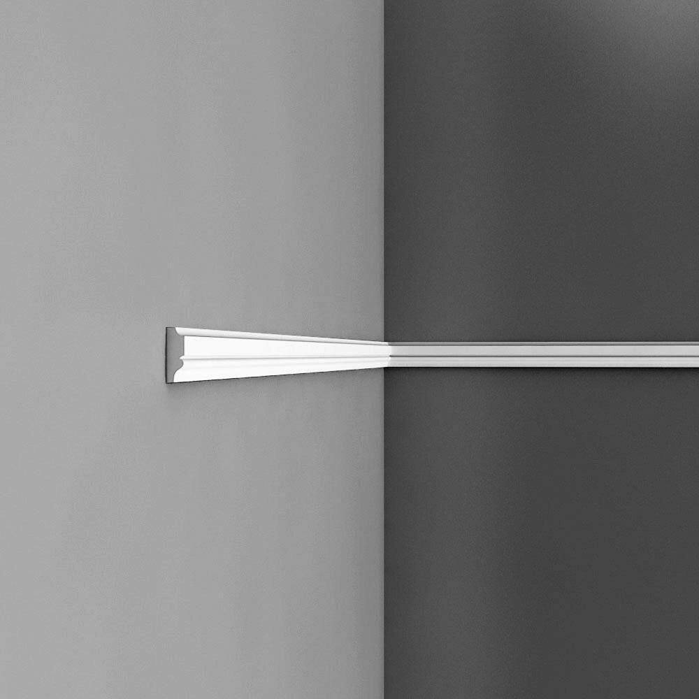 Primed White Polystyrene Crown Panel Moulding Set