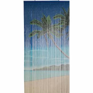 Lagoon Beaded Bamboo Curtain Door 90 Strings 35.5 in. W x 78.8 in