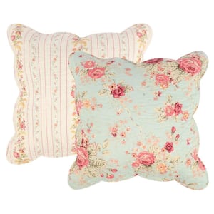 Rosle Multicolor Polyester 18 in. x 18 in. Throw Pillow (Set of 2)