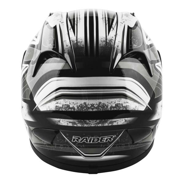 Raider Octane Full Face Helmet - Black/Silver - XL Raider Octane Full Face Helmet - Black/Silver - XL