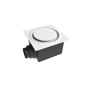 Low Profile 110 CFM Quiet Ceiling Bathroom Ventilation Fan 0.9 Sones, White