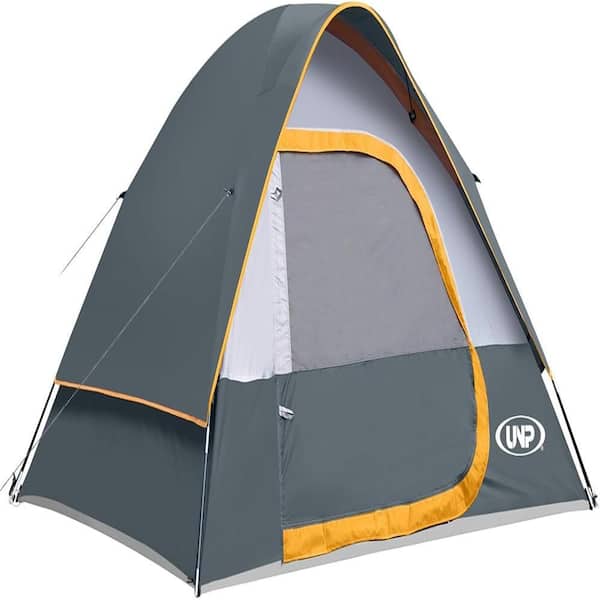 4-Person Gray Portable Dome Tent