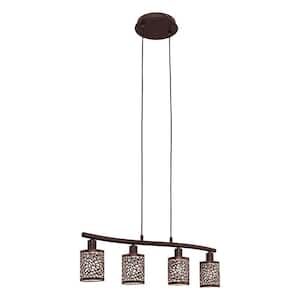 Almera 4-Light Antique Brown Island Light