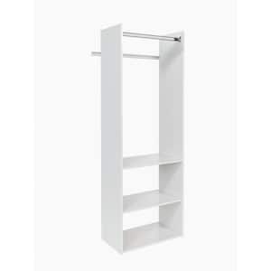 Hanging Starter 25 in. W White Wood Closet Tower System