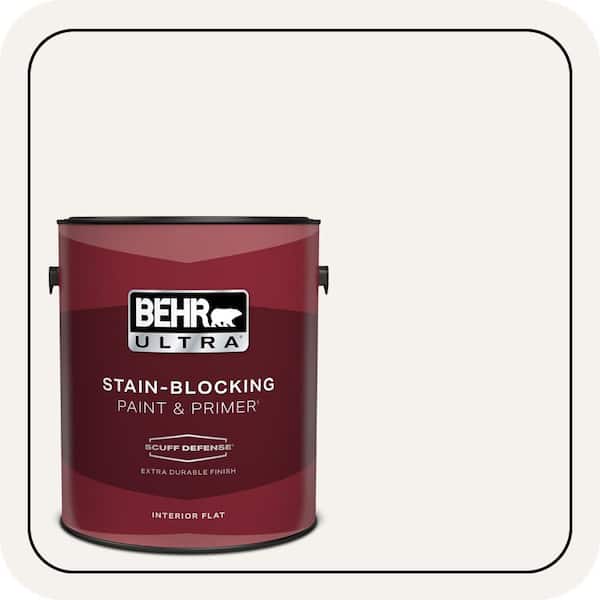 BEHR ULTRA 1 gal. #PR-W14 Bit of Sugar Extra Durable Flat Interior Paint & Primer