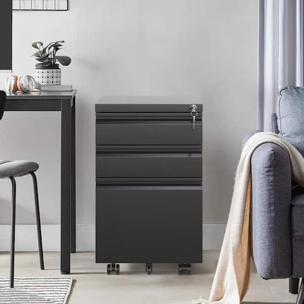 Flynama Black 23.62-in File Cabinet