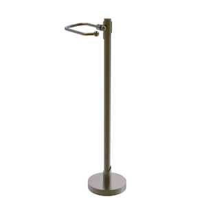 Tribecca Free Standing Toilet Paper Holder in Antique Brass