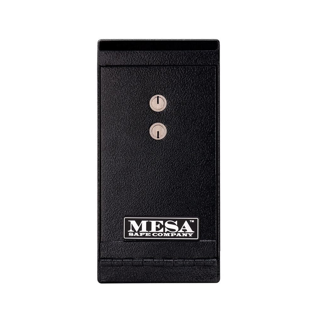 Hammered Grey Steel Keyed Depository Safe with Dual Lock