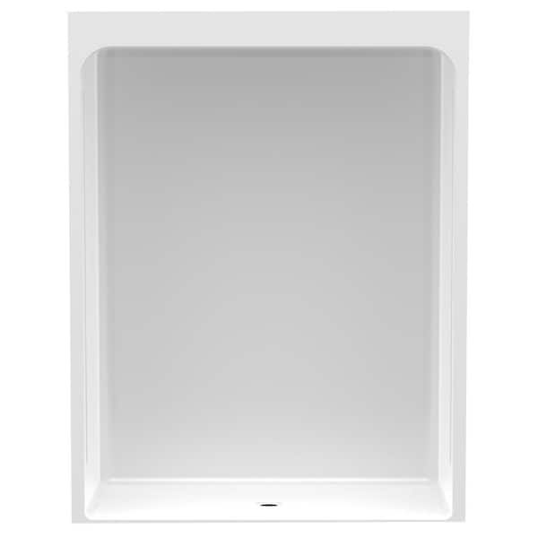 Aquatic Accessible Acrylic 60 in. x 30 in. x 78.8 in. 1-Piece Shower Stall with Center Drain in White