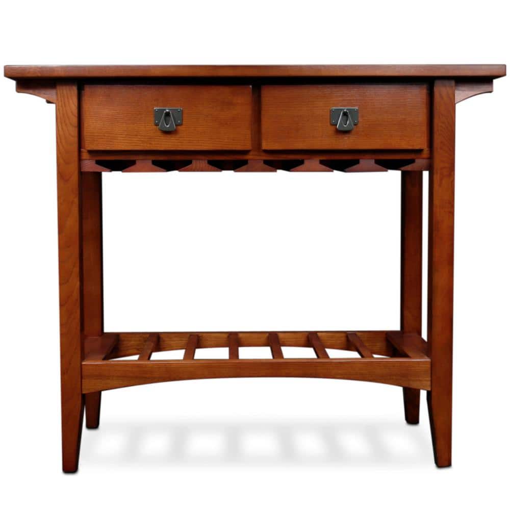 Russet Mission Wine Stand with Glass and Bottle Storage price history on PriceWatchPro