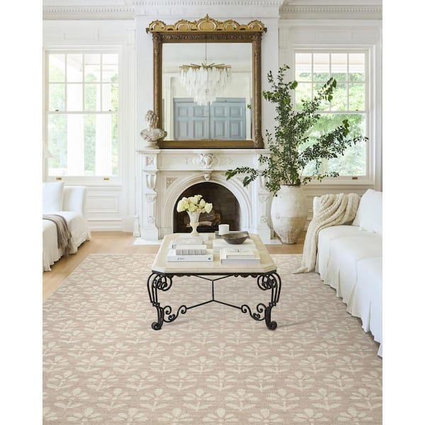 Nabela Noor Home Maya Global Light Brown 6 ft. x 9 ft. Machine Woven Area Rug