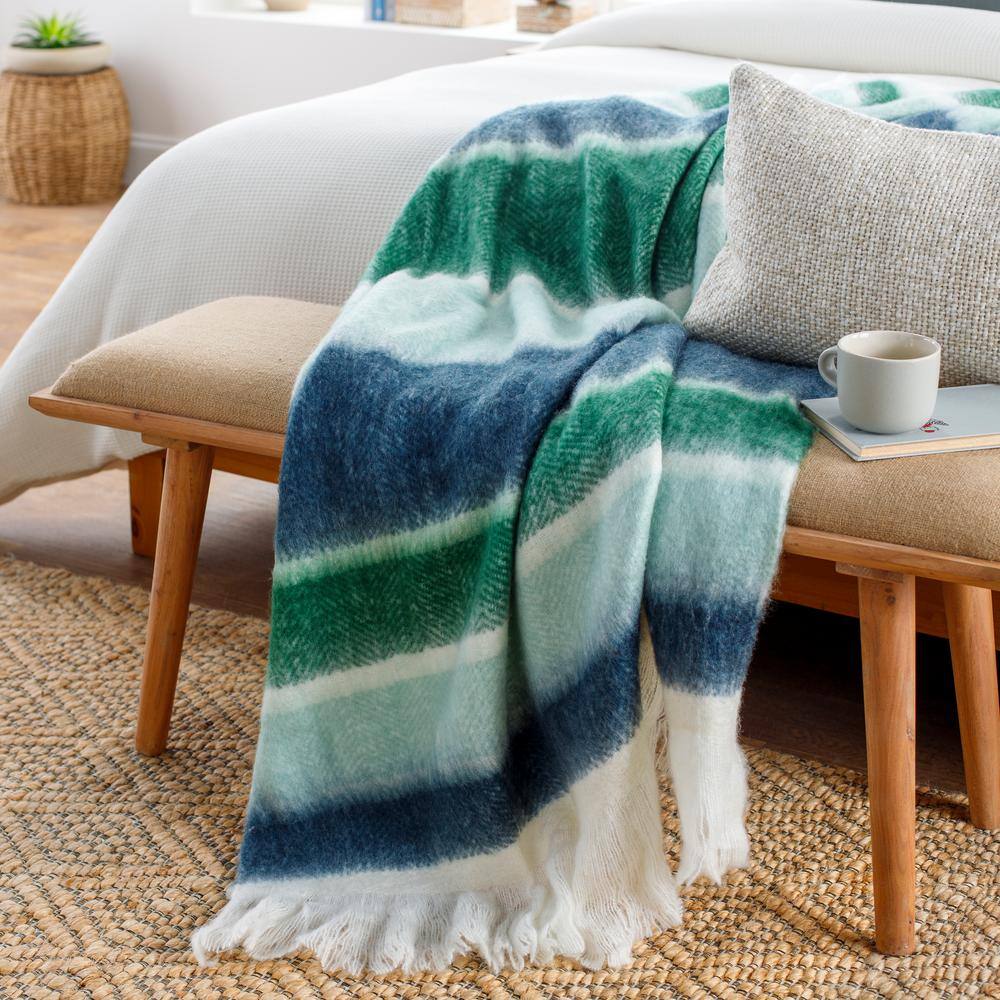 Artistic Weavers Fabia Blue Throw Blanket S00161015435 The Home Depot