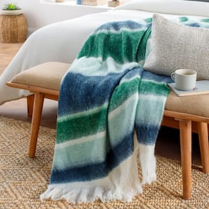 Fabia Blue Throw Blanket