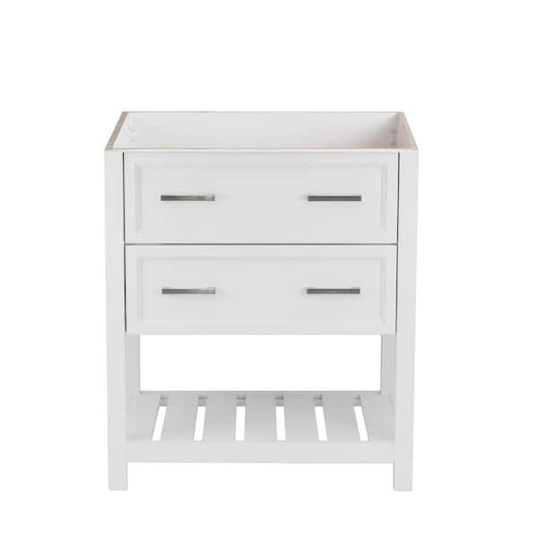 Milan 31 in. W x 22 in. D Bath Vanity Cabinet Only in White