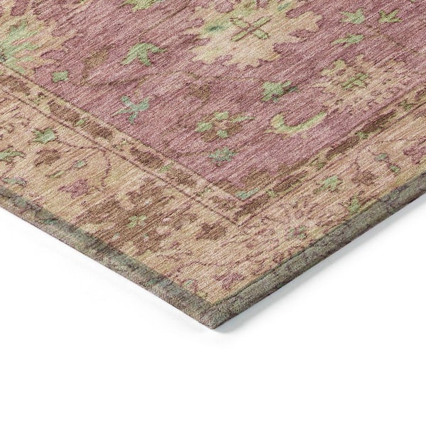 Chantille Machine Washable Indoor/Outdoor Abstract ACN2052 Pink 3 ft. x 5 ft. Area Rug