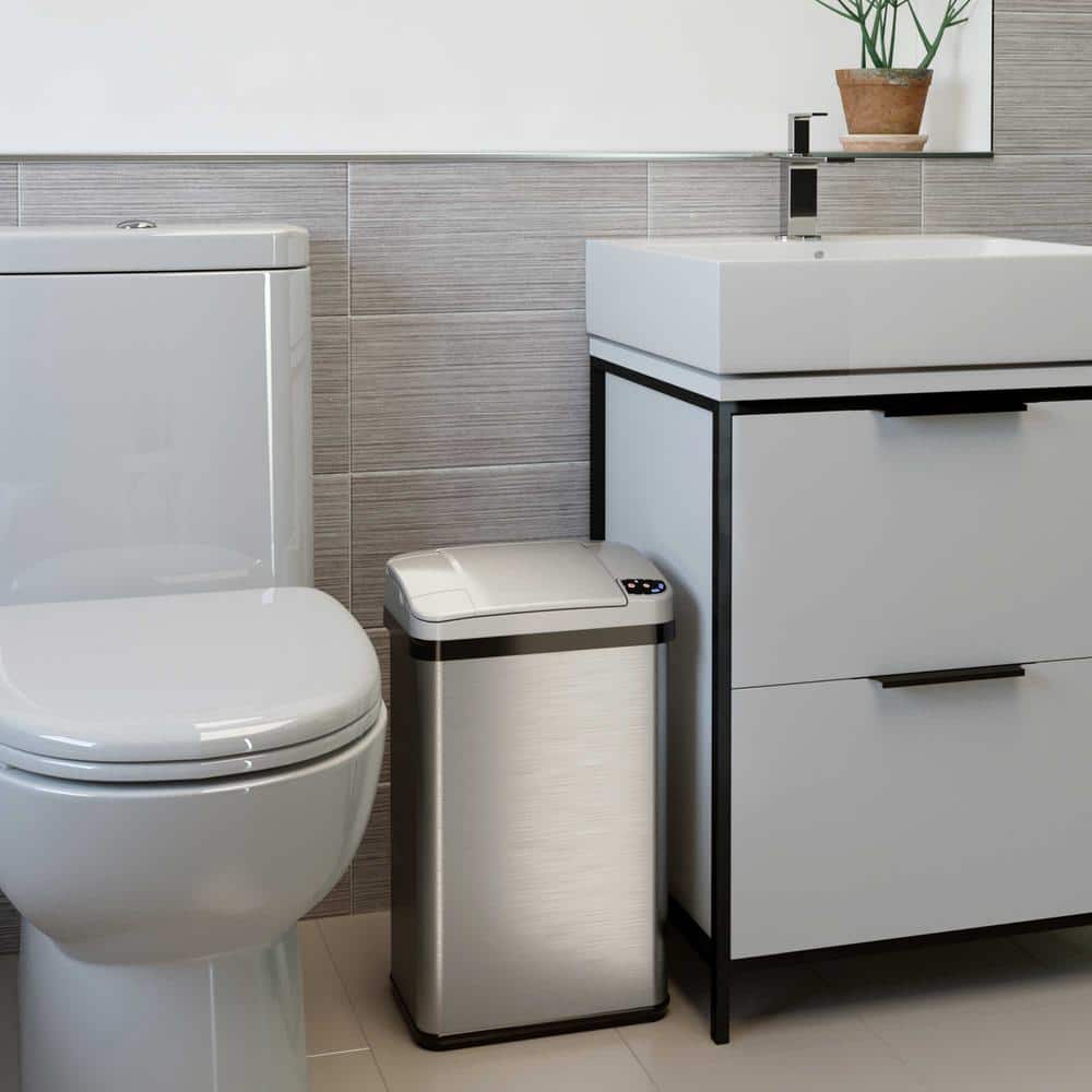 Touchless Stainless Steel 4 Gallon Motion Sensor Trash Can