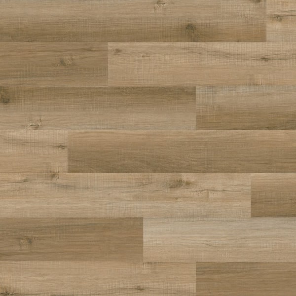 Antler Ridge 6 MIL x 6 in. x 36 in. Rustic Brown Waterproof Click Lock Luxury Vinyl Plank Flooring (23.95 sq. ft./Case)