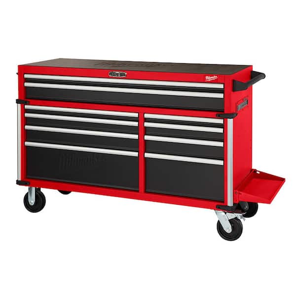 Tool Box W Wheels Cart On Resin Roll Around Rolling Chest W/ Drawers Men Storage 
