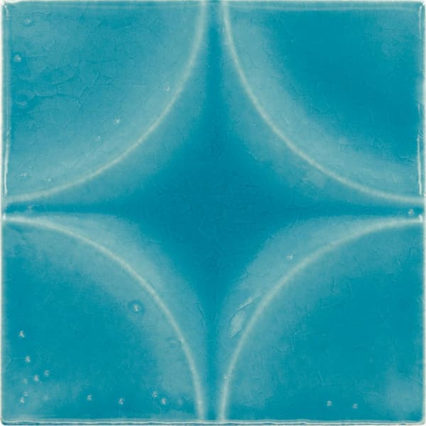 Daltile Contempee Bonnet 4 in. x 4 in. Glossy Ceramic Star Wall Tile ...